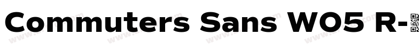 Commuters Sans W05 R字体转换